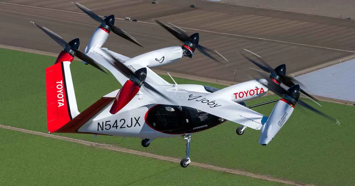 Toyota to Invest $500 Million in U.S. Electric Flying Car Maker Joby Aviation